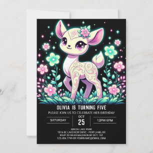 Invitación Fantasy Deer Digital Birday