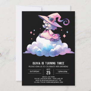 Invitación Fantasy Dreamy Wizard Cumpleaños