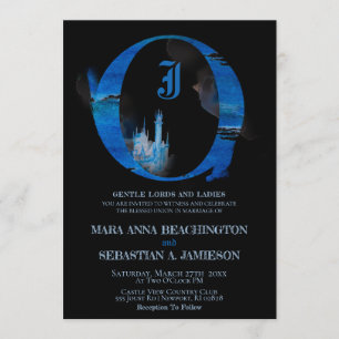 Invitación *~* Fantasy Fairy Tale Castle Medieval Boda