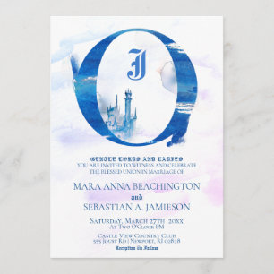 Invitación *~* Fantasy Fairy Tale Medieval Castle Boda