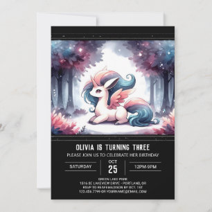 Invitación Fantasy Little Horse Birday