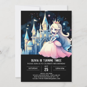 Invitación Fantasy Little Princess Birthday