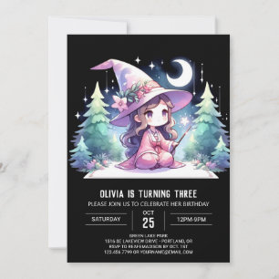 Invitación Fantasy Little Wizard Cumpleaños
