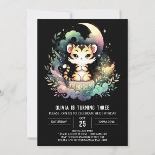 Invitación Fantasy Personalizado Tiger Cumpleaños