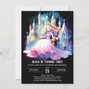 Invitación Fantasy Princess Birthday