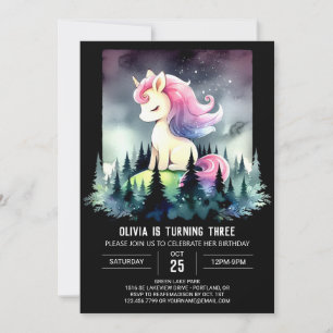Invitación Fantasy Whimsical Horse Birday