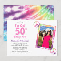 Far Out 500th Groovy Tie Dye Birthday Party Foto