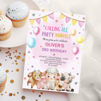 Farm Animals Balloons Barnyard Birthday Party