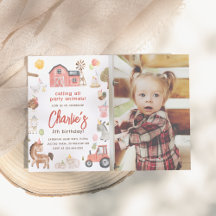 Farm Animals Foto Cumpleaños