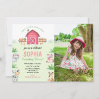 Farm Animals Photo Birthday Party