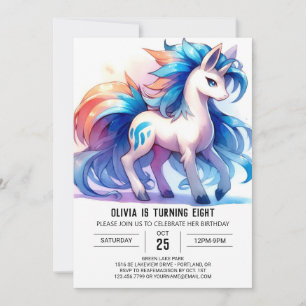 Invitación Farm Personalizado Horse Birthday