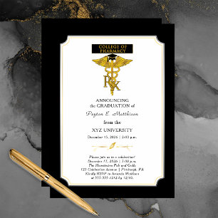 Invitación Farmacéutico del Colegio de Farmacia   Graduación 