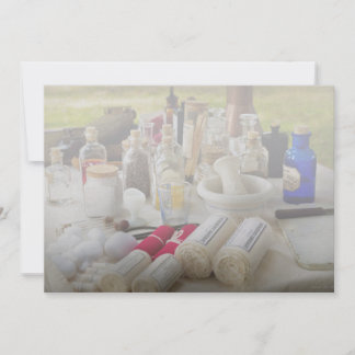Invitación Farmacia - Kit de campo de la guerra civil