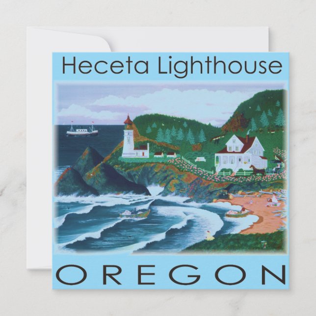 Invitación Faro de Heceta (Anverso)