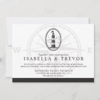 Faro de playa en blanco y negro | BODA