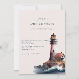 Invitación Faro náutico | Mar | Cena de ensayo