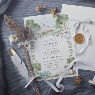 Invitación Faroles Enredados Elegantes Boda Chic Moderna