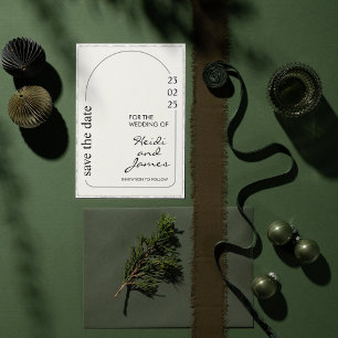 Invitación Faux Deckle Edge Paper qr fotografía de código Inv