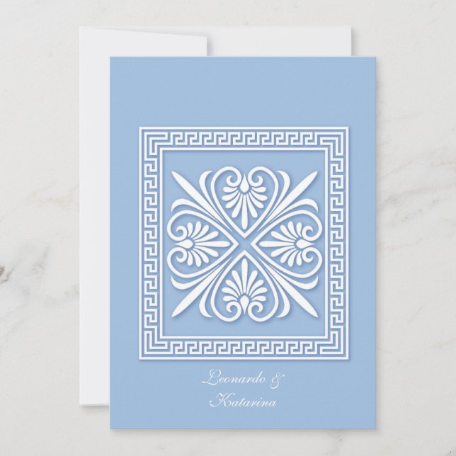 Invitación Faux Jasperware (Anverso)