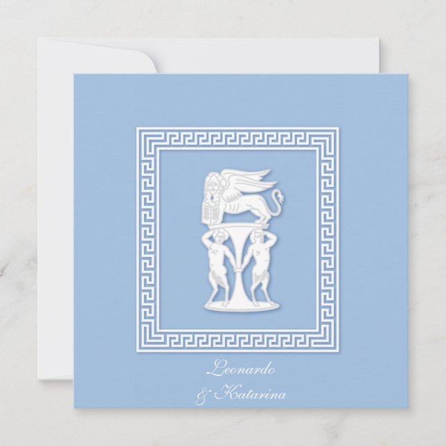 Invitación Faux Jasperware (Anverso)