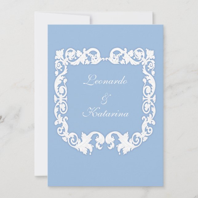 Invitación Faux Jasperware (Anverso)