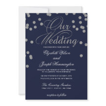 FAUX Purpurina confetti navy boda de plata