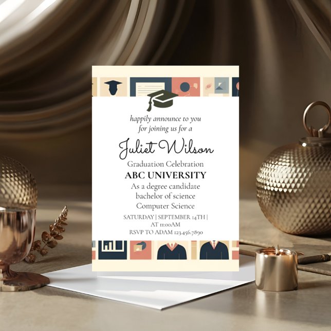 Invitación favorece el inicio de la graduación universitaria (Subido por el creador)