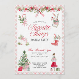 Invitación Favorite Things Festive Party Invitation