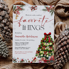 Invitación Favorite Things Gift Exchange Party Invite