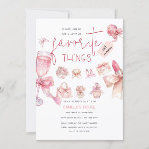 Invitación Favoritos   Fiesta de cosas favoritas de vacacione