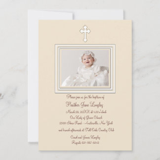 Invitación Fawn Photo Religious Invitation