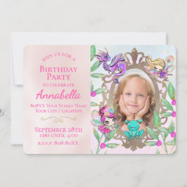 Invitación Fe de jardín de hadas de hadas con espejo