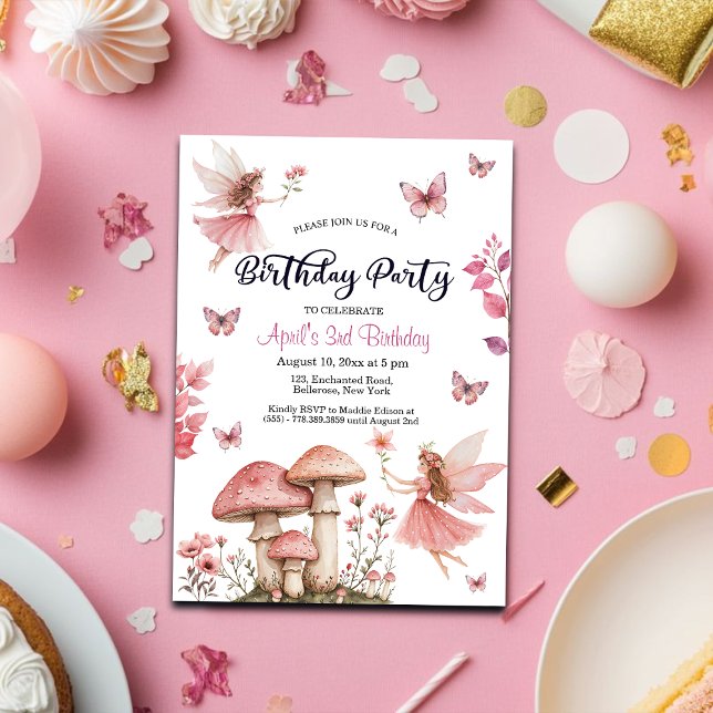 Invitación Fe mágica Maravilla Tercer Cumpleaños (Subido por el creador)