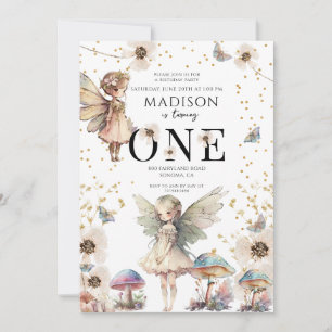Invitación Fe mágica primer cumpleaños