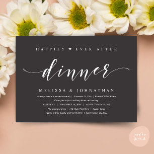 Invitación Felicemente Después de la Cena, Minimalista Modern