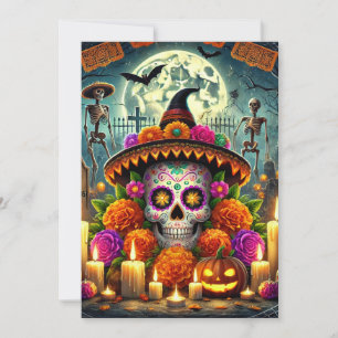 Invitación Felices Almohadillas de Ratón Halloween 