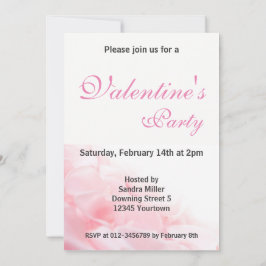 Invitación Felices corazones románticos de vidrio en San Vale