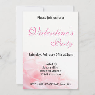 Invitación Felices corazones románticos de vidrio en San Vale