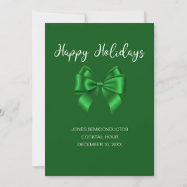 Invitación Felices Fiestas Elegante Verde