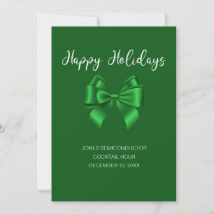 Invitación Felices Fiestas Elegantes Verdes