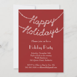 Invitación Felices fiestas en Twinkle Lights