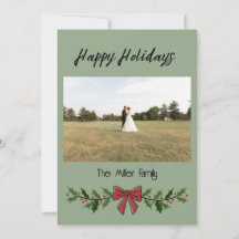 Felices fiestas Garland y Mistletoe