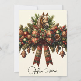 Invitación Felices Fiestas, Navidades de Dressage