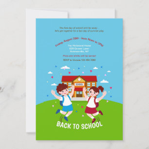 Invitación Felices Niños Regreso a Clases
