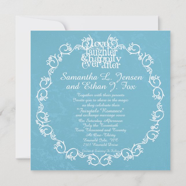 Invitación Felices para Siempre (Reverso)