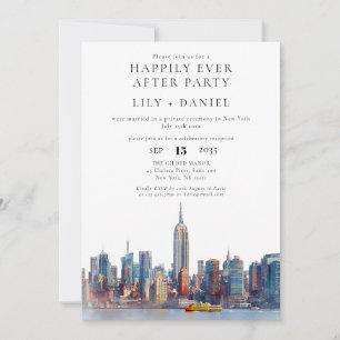 Invitación Felices para Siempre Boda en Nueva York
