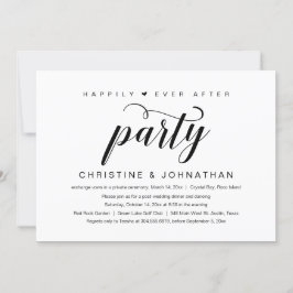 Invitación Felices para Siempre, Boda íntima de escapada