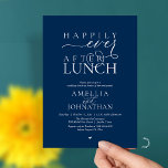 Invitación Felices para Siempre Después del Almuerzo Huida de<br><div class="desc">Celebra tu nuevo viaje con esta elegantemente diseñada invitación de "Almuerzo Felices para Siempre". Este diseño es la elección perfecta para parejas que han intercambiado votos en una ceremonia privada o escapada y ahora están listas para organizar una gran celebración de almuerzo de boda con todos sus seres queridos. La...</div>