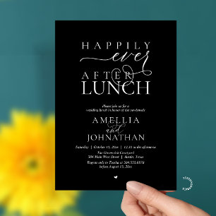 Invitación Felices para Siempre Después del Almuerzo Huida de