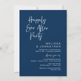 Invitación Felices para Siempre, Fiesta de Boda Fugaz Invita